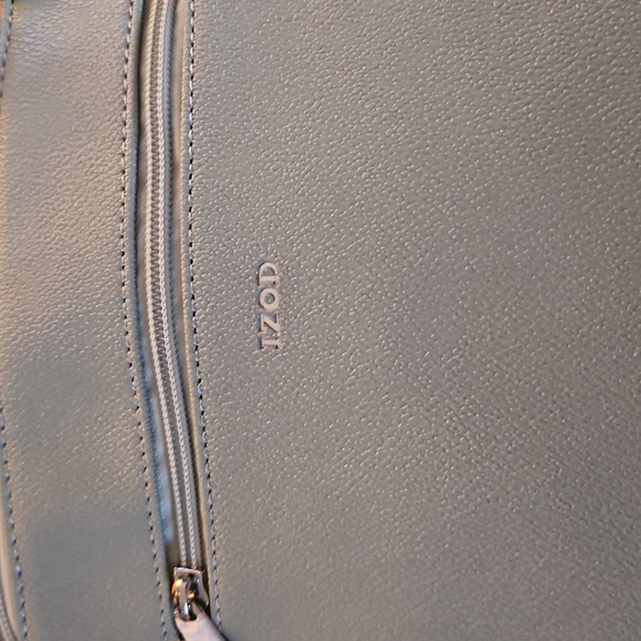 IZOD Crossbody Sage Bag #INV01074 NWT In Bag 10x12" Fabric Strap Vegan Leather - Picture 8 of 11